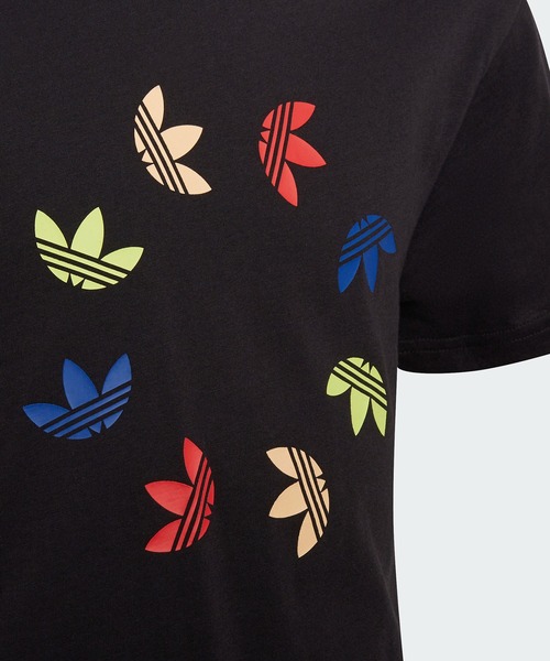 adidas（アディダス）の「アディカラー 半袖Tシャツ / アディダスオリジナルス（キッズ/子供用）（Tシャツ/カットソー・キッズ・ホワイト/ブラック・130/140/150/160/170）」の7枚目の写真
