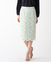 index | ロータスフラワーレースタイトスカート【WEB限定サイズ】(スカート)