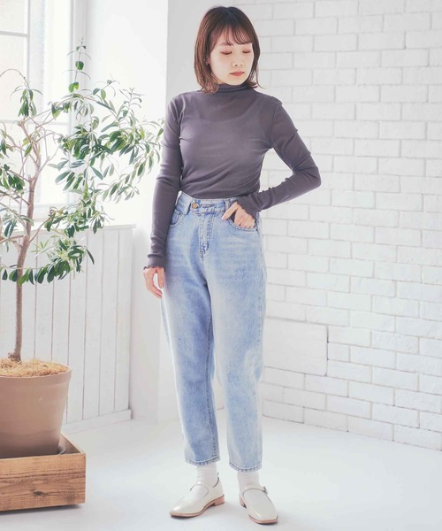 Clice de Paris(クリシェドゥパリス)の「K/シースルータートル(Tシャツ/カットソー・レディース・ブラック/グレー/ピンク/アイボリー・ONESIZE)」の7枚目の写真