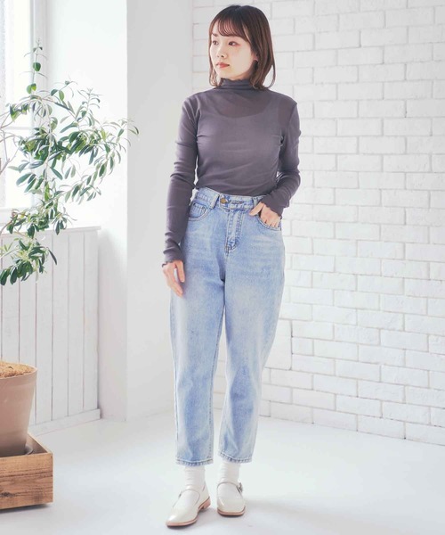 Clice de Paris(クリシェドゥパリス)の「K/シースルータートル(Tシャツ/カットソー・レディース・ブラック/グレー/ピンク/アイボリー・ONESIZE)」の20枚目の写真