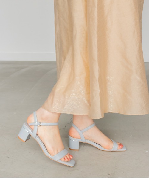 RANDA（ランダ）の「ストレスフリー/ゴールドピースチャンキーヒールサンダル（サンダル・レディース・ブラック/ブルー/アイボリー/グレイッシュベージュ・LL/M/L/S）」の12枚目の写真