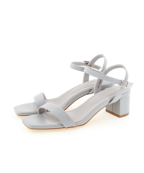 RANDA（ランダ）の「ストレスフリー/ゴールドピースチャンキーヒールサンダル（サンダル・レディース・ブラック/ブルー/アイボリー/グレイッシュベージュ・LL/M/L/S）」の21枚目の写真