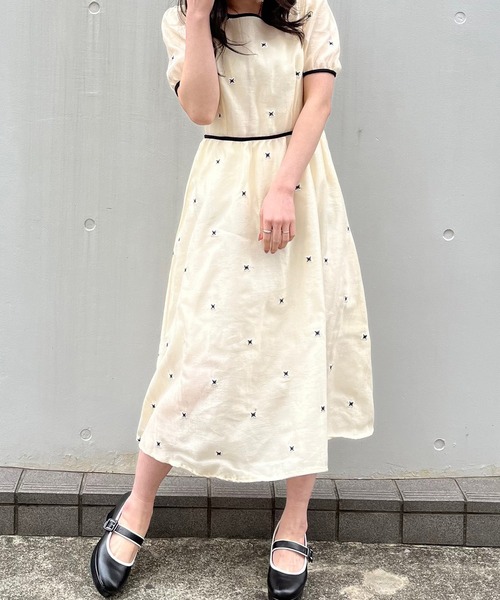 titty&Co. PETIT(ティティアンドコープティ)の「【titty&Co.PETIT】バタフライミディワンピース(ワンピース・レディース・アイボリー・FREE)」の16枚目の写真