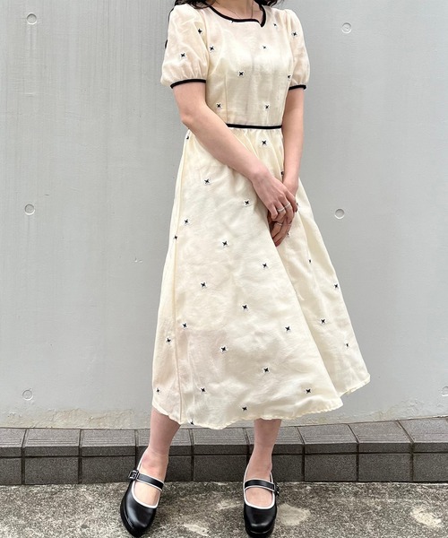 titty&Co. PETIT(ティティアンドコープティ)の「【titty&Co.PETIT】バタフライミディワンピース(ワンピース・レディース・アイボリー・FREE)」の18枚目の写真