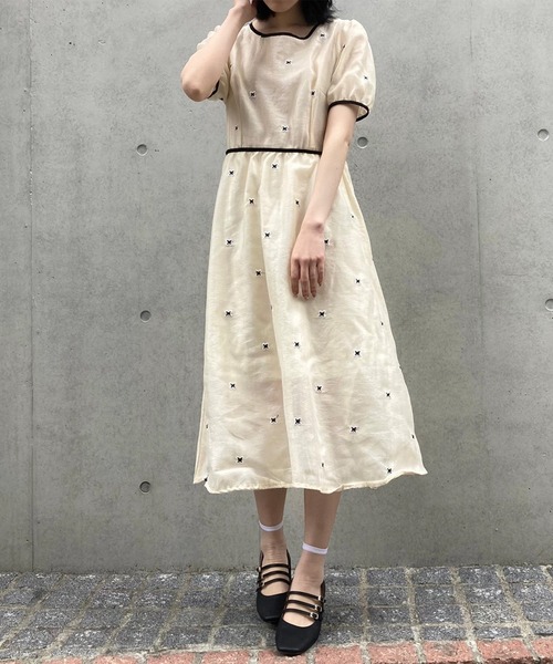 titty&Co. PETIT(ティティアンドコープティ)の「【titty&Co.PETIT】バタフライミディワンピース(ワンピース・レディース・アイボリー・FREE)」の20枚目の写真