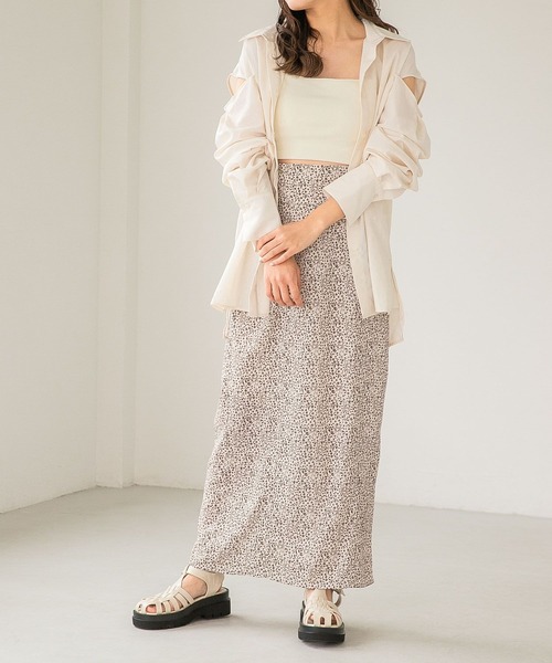 Heather(ヘザー)の「ショルダースリットシャツ 275065(シャツ/ブラウス・レディース・ホワイト/グレー/オレンジ/グリーン・FREE)」の5枚目の写真