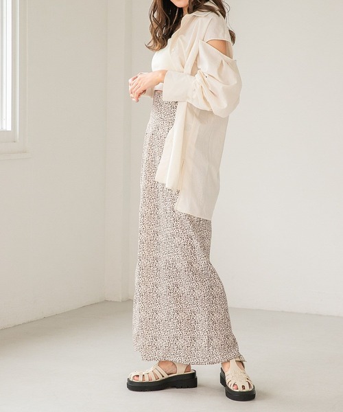 Heather(ヘザー)の「ショルダースリットシャツ 275065(シャツ/ブラウス・レディース・ホワイト/グレー/オレンジ/グリーン・FREE)」の6枚目の写真