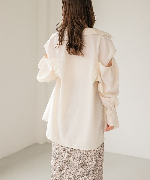 Heather(ヘザー)の「ショルダースリットシャツ 275065(シャツ/ブラウス・レディース・ホワイト/グレー/オレンジ/グリーン・FREE)」の8枚目の写真