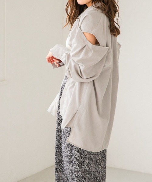 Heather(ヘザー)の「ショルダースリットシャツ 275065(シャツ/ブラウス・レディース・ホワイト/グレー/オレンジ/グリーン・FREE)」の12枚目の写真