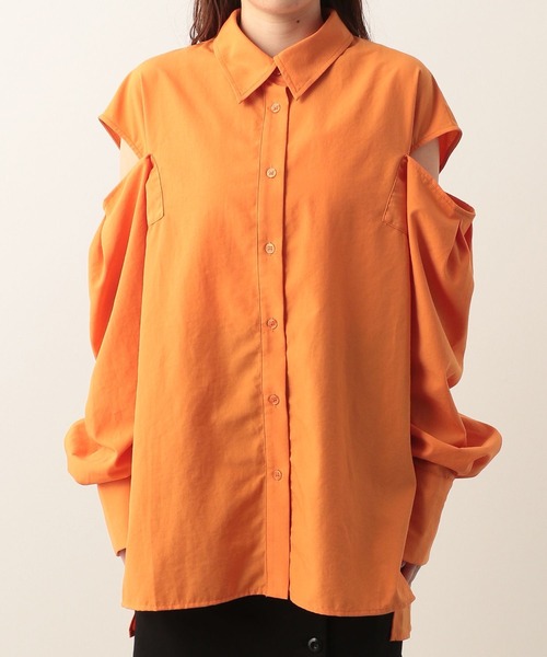 Heather(ヘザー)の「ショルダースリットシャツ 275065(シャツ/ブラウス・レディース・ホワイト/グレー/オレンジ/グリーン・FREE)」の22枚目の写真