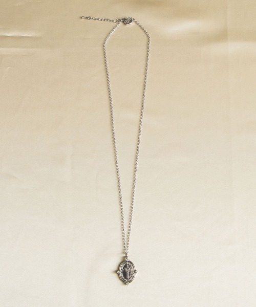 Mel cinna/Mel cross plate necklace（ネックレス）｜Mel cinna  
