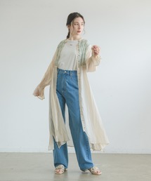 idem | check sheer muse onepiece/チェックシアー切替ワンピース(ワンピース)