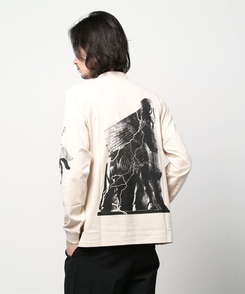 DIET BUTCHER（ダイエットブッチャー）の「DIET BUTCHER long sleeve t-shirt(back print)（Tシャツ/カットソー・メンズ・ベージュ/パープル・LARGE/SMALL/MEDIUM）」の8枚目の写真