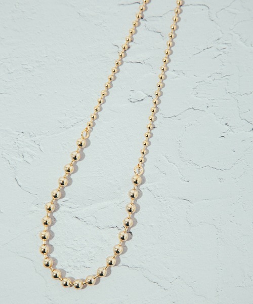 COLOR TOKYO ACCESSORIES(カラートウキョウアクセサリー)の「MIXメタルボールネックレス(ネックレス・レディース・Silver/GOLD・FREE)」の1枚目の写真