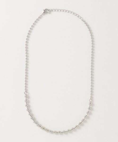 COLOR TOKYO ACCESSORIES(カラートウキョウアクセサリー)の「MIXメタルボールネックレス(ネックレス・レディース・Silver/GOLD・FREE)」の4枚目の写真