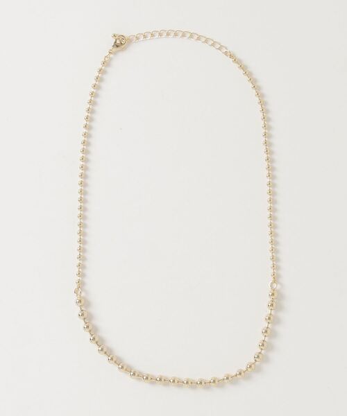 COLOR TOKYO ACCESSORIES(カラートウキョウアクセサリー)の「MIXメタルボールネックレス(ネックレス・レディース・Silver/GOLD・FREE)」の3枚目の写真