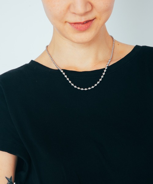 COLOR TOKYO ACCESSORIES(カラートウキョウアクセサリー)の「MIXメタルボールネックレス(ネックレス・レディース・Silver/GOLD・FREE)」の14枚目の写真