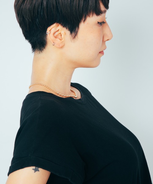 COLOR TOKYO ACCESSORIES(カラートウキョウアクセサリー)の「MIXメタルボールネックレス(ネックレス・レディース・Silver/GOLD・FREE)」の11枚目の写真