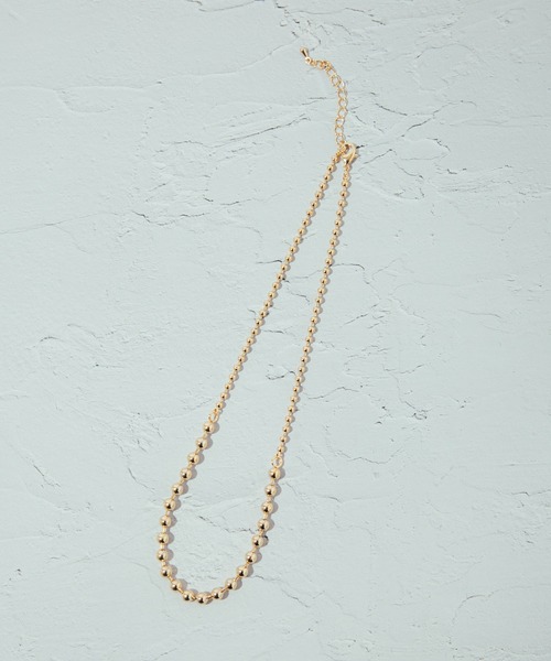 COLOR TOKYO ACCESSORIES(カラートウキョウアクセサリー)の「MIXメタルボールネックレス(ネックレス・レディース・Silver/GOLD・FREE)」の7枚目の写真