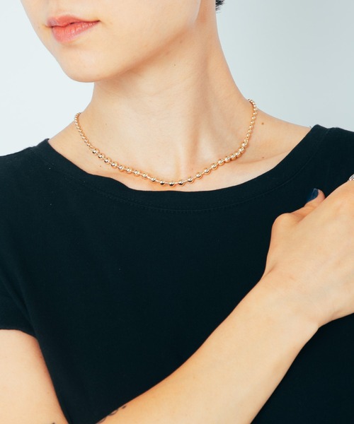 COLOR TOKYO ACCESSORIES(カラートウキョウアクセサリー)の「MIXメタルボールネックレス(ネックレス・レディース・Silver/GOLD・FREE)」の15枚目の写真