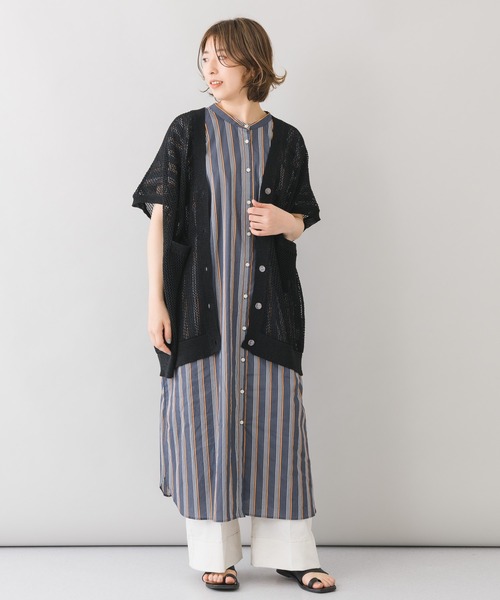 セール Katharine Ross 前後2wayマルチストライプコットンシャツワンピース ワンピース Katharine Ross キャサリンロス のファッション通販 Zozotown