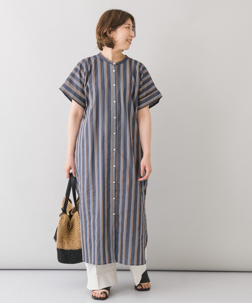 セール Katharine Ross 前後2wayマルチストライプコットンシャツワンピース ワンピース Katharine Ross キャサリンロス のファッション通販 Zozotown