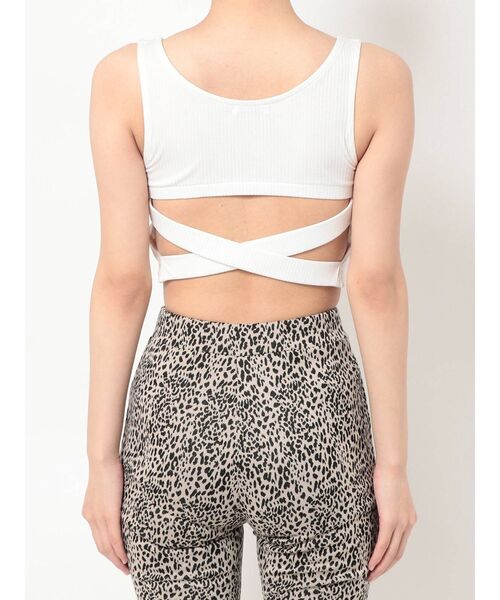 GYDA（ジェイダ）の「テレコBACKクロスOPENビスチェ（タンクトップ・レディース・ブラック/オフホワイト・FREE）」の20枚目の写真