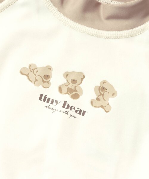 apres les cours(アプレレクール)の「tiny bear ラッシュガード_UVカット(ラッシュガード・キッズ・ベージュ・90/100/80)」の12枚目の写真