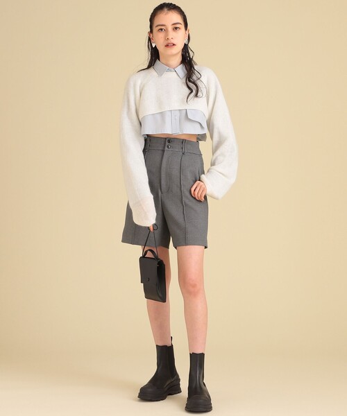 Ray BEAMS（レイビームス）の「MARROW / Grip ポーチ（メッセンジャーバッグ・レディース・ブラック/オフホワイト・ONE SIZE）」の6枚目の写真