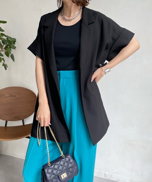 DouDou（ドゥドゥ）の「半袖ジャケット（テーラードジャケット）」 - WEAR