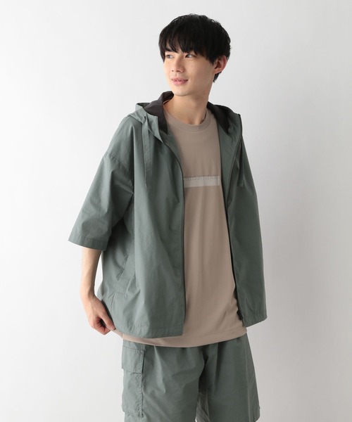 GLOBAL WORK（グローバルワーク）の「エアカルシャツ/Blintw/276279（シャツ/ブラウス・メンズ・ブラック/ミント・MEDIUM/LARGE）」の9枚目の写真