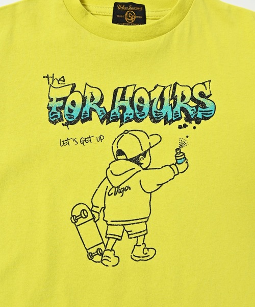 Life Support Products（ライフサポートプロダクツ）の「半袖プリントT（80～150cm）（Tシャツ/カットソー・キッズ・ライトブルー/ブラック/ベージュ/オフホワイト/カーキ/イエロー/ブルー/杢グレー/チャコール/テラコッタ・90/100/110/120/80/130/95/140/150）」の20枚目の写真