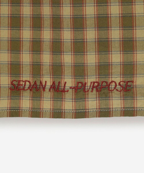 SEDAN ALL-PURPOSE（セダンオールパーパス）の「SEDAN ALL-PURPOSE | 半袖チェックシャツ MEN（シャツ/ブラウス・メンズ・ブルー系その他/ブラウン系その他・LARGE/X-LARGE/XX-LARGE）」の9枚目の写真