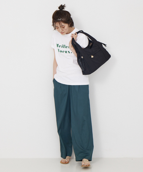 Abahouse Devinette（ドゥヴィネット）の「【Avancer】フェイクレザーコンビナイロントートバッグ（ボストンバッグ・レディース・グレー/ピンクベージュ/ブラック・フリー）」の17枚目の写真