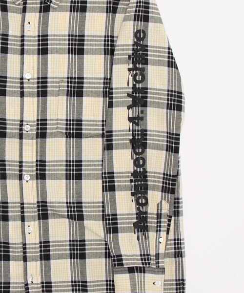 L.H.P Private Brand(エルエイチピープライベートブランド)の「A4A/エーフォーエー/バックロゴチェックシャツ(シャツ/ブラウス・メンズ・ネイビー/イエロー・M/L)」の3枚目の写真