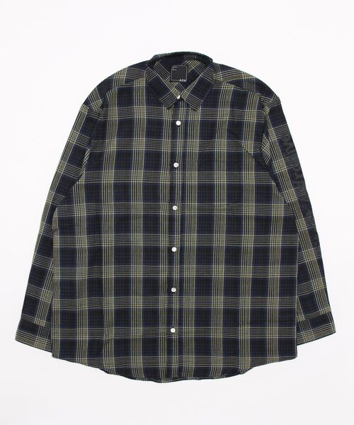 L.H.P Private Brand(エルエイチピープライベートブランド)の「A4A/エーフォーエー/バックロゴチェックシャツ(シャツ/ブラウス・メンズ・ネイビー/イエロー・M/L)」の5枚目の写真