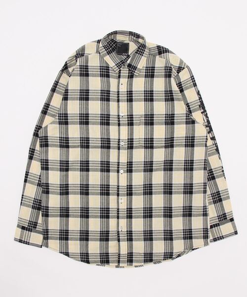 L.H.P Private Brand(エルエイチピープライベートブランド)の「A4A/エーフォーエー/バックロゴチェックシャツ(シャツ/ブラウス・メンズ・ネイビー/イエロー・M/L)」の6枚目の写真