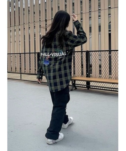 L.H.P Private Brand(エルエイチピープライベートブランド)の「A4A/エーフォーエー/バックロゴチェックシャツ(シャツ/ブラウス・メンズ・ネイビー/イエロー・M/L)」の11枚目の写真