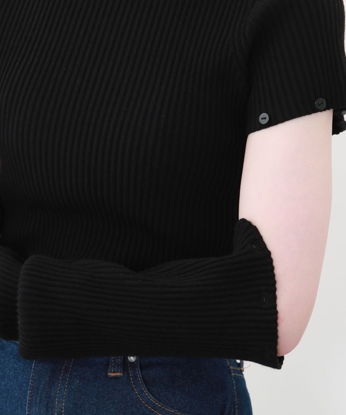 archives（アルシーヴ）の「袖取り外しリブニット（ニット/セーター・レディース・ブラック/ベージュ/ブラウン/アイボリー・MEDIUM）」の15枚目の写真