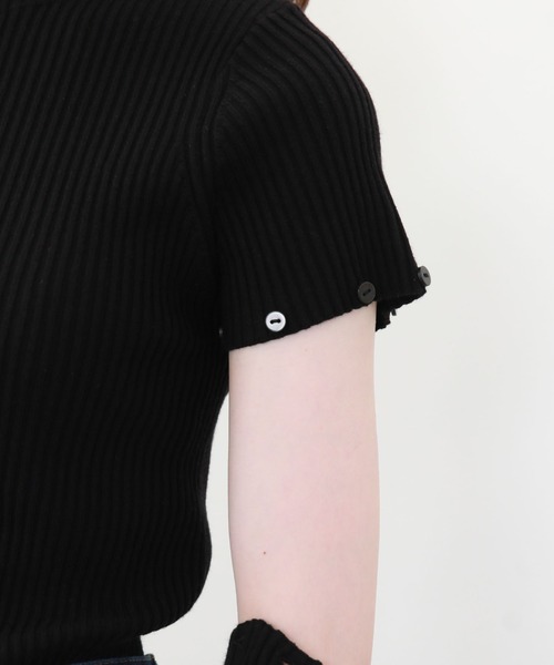archives（アルシーヴ）の「袖取り外しリブニット（ニット/セーター・レディース・ブラック/ベージュ/ブラウン/アイボリー・MEDIUM）」の13枚目の写真
