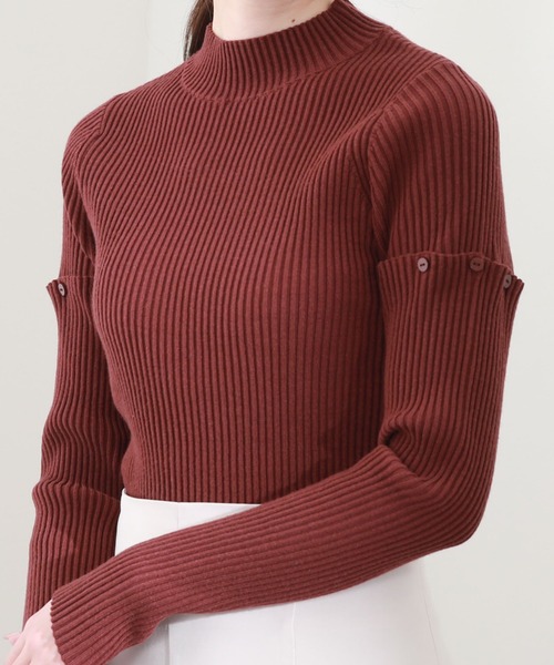 archives（アルシーヴ）の「袖取り外しリブニット（ニット/セーター・レディース・ブラック/ベージュ/ブラウン/アイボリー・MEDIUM）」の19枚目の写真