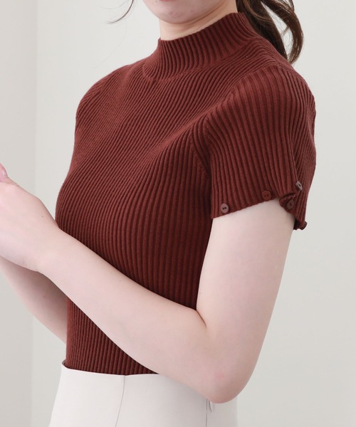 archives（アルシーヴ）の「袖取り外しリブニット（ニット/セーター・レディース・ブラック/ベージュ/ブラウン/アイボリー・MEDIUM）」の22枚目の写真