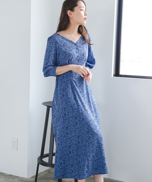 セール ブランド古着 7分袖ワンピース ワンピース Mysty Woman ミスティウーマン のファッション通販 Zozoused