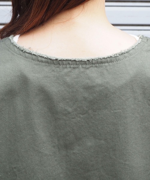 tiptop（ティップトップ）の「【ZOZO限定アイテム】フリンジ使いVネックベスト（ベスト・レディース・ブラウン/ブラック/カーキ/アイボリー/ホワイト系その他/ブラック系その他/ブルー・FREE）」の15枚目の写真