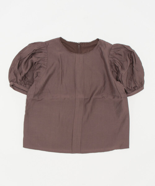 PROPORTION BODY DRESSING(プロポーションボディドレッシング)の「フロントタックボリュームスリーブブラウス(シャツ/ブラウス・レディース・ブラウン/グレー/ブルー・FREE)」の2枚目の写真