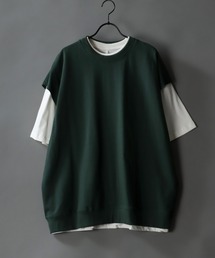 SITRY | Big silhouette sweat vest×wide T-shirt/ビッグシルエット スウェットベスト×ワイドTシャツ(ベスト)