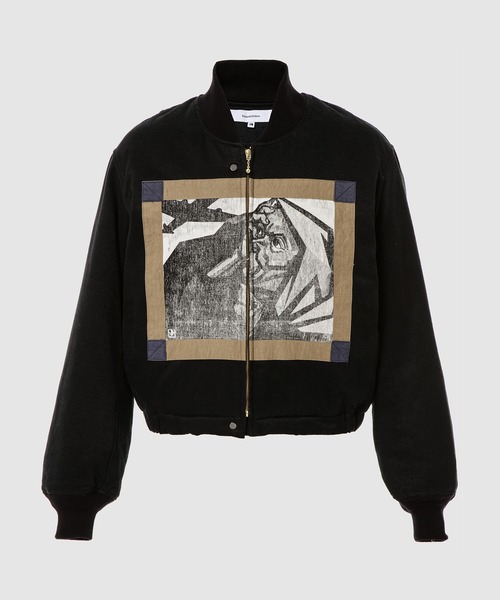 SASQUATCHfabrix.（サスクワァッチファブリックス）の「“横田基地” FLIGHT JACKET（ブルゾン・メンズ・カーキ/ブラック・L/M）」の2枚目の写真