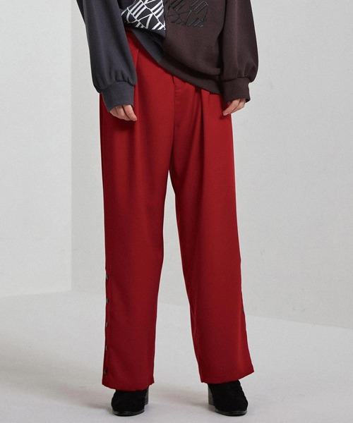 SHAREEF（シャリーフ）の「HEM SLIT WIDE PANTS（その他パンツ・メンズ・ブラック/パープル/レッド/ミント・1/2/3）」の4枚目の写真