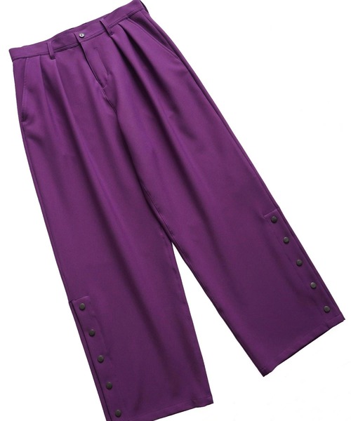 SHAREEF（シャリーフ）の「HEM SLIT WIDE PANTS（その他パンツ・メンズ・ブラック/パープル/レッド/ミント・1/2/3）」の15枚目の写真