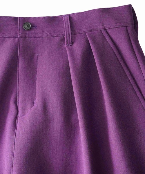 SHAREEF（シャリーフ）の「HEM SLIT WIDE PANTS（その他パンツ・メンズ・ブラック/パープル/レッド/ミント・1/2/3）」の16枚目の写真